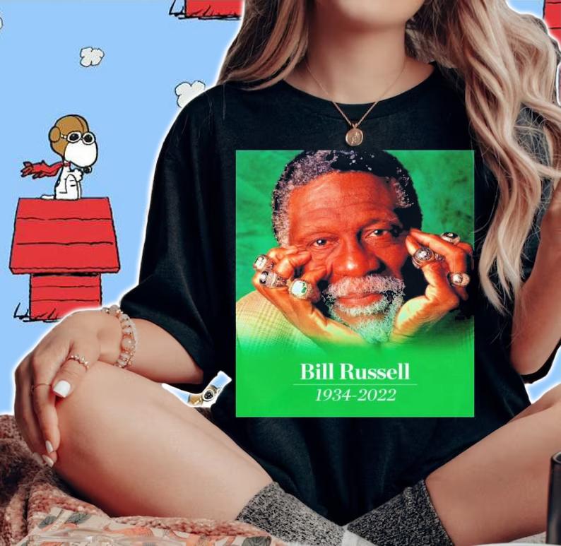 RIP Bill Russell 1934-2022 Legends Never Die Shirt t-shirt