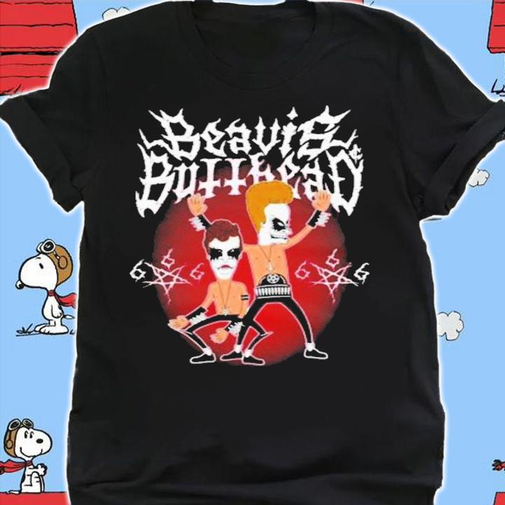 Black Metal Heavy Metal Corpse Paint Beavis And Butthead T-Shirt t-shirt shirt
