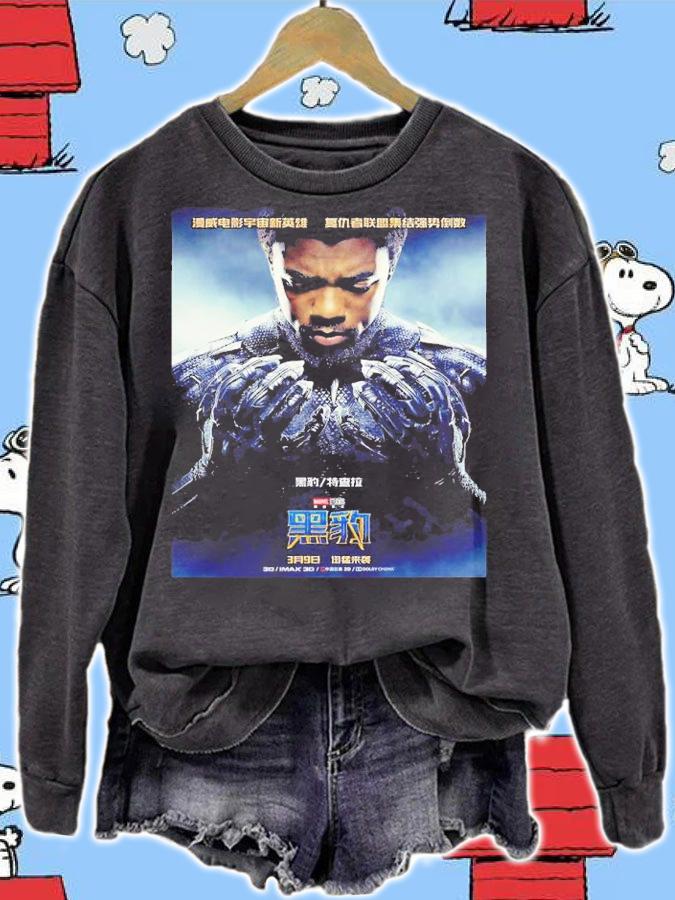 Black Panther Poster China Marvel Movie Black Panther Shirt t-shirt sweatshirt