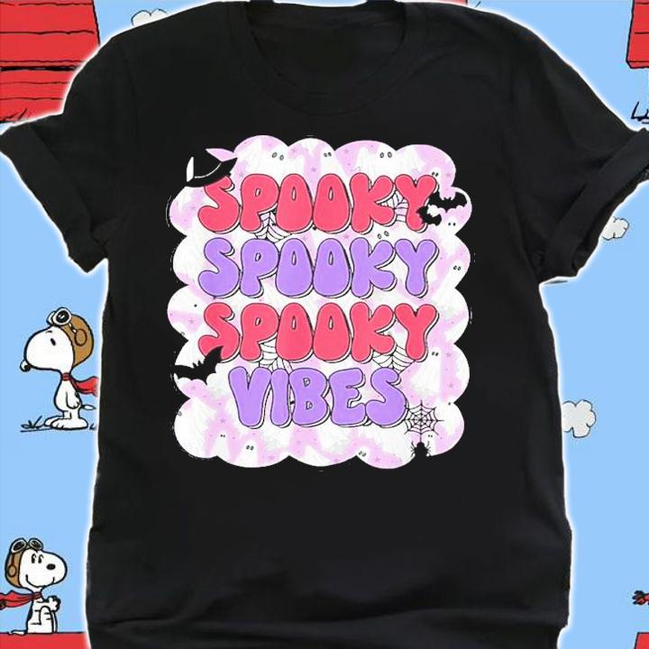 Groovy Spooky Season Spooky Vibes Hippie Halloween Costume Shirt t-shirt