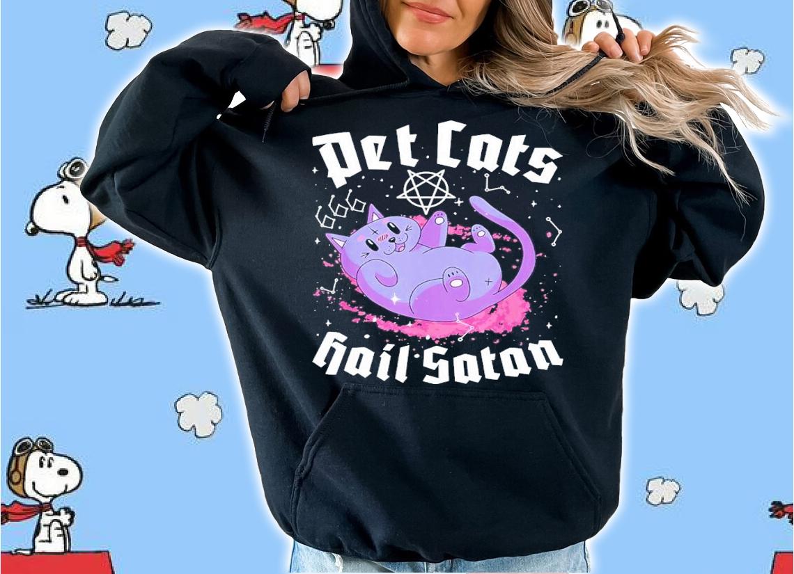 Satanic Cat Astrology Witchcraft Pet Cats Hail Satan shirt t-shirt hoodie