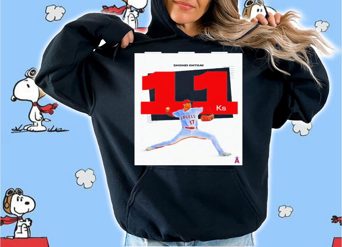 Shohei Ohtani Double Digit Strikeouts For The 6th Straight Start Shirt t-shirt