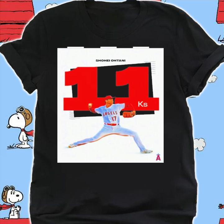 Shohei Ohtani Double Digit Strikeouts For The 6th Straight Start Shirt t-shirt