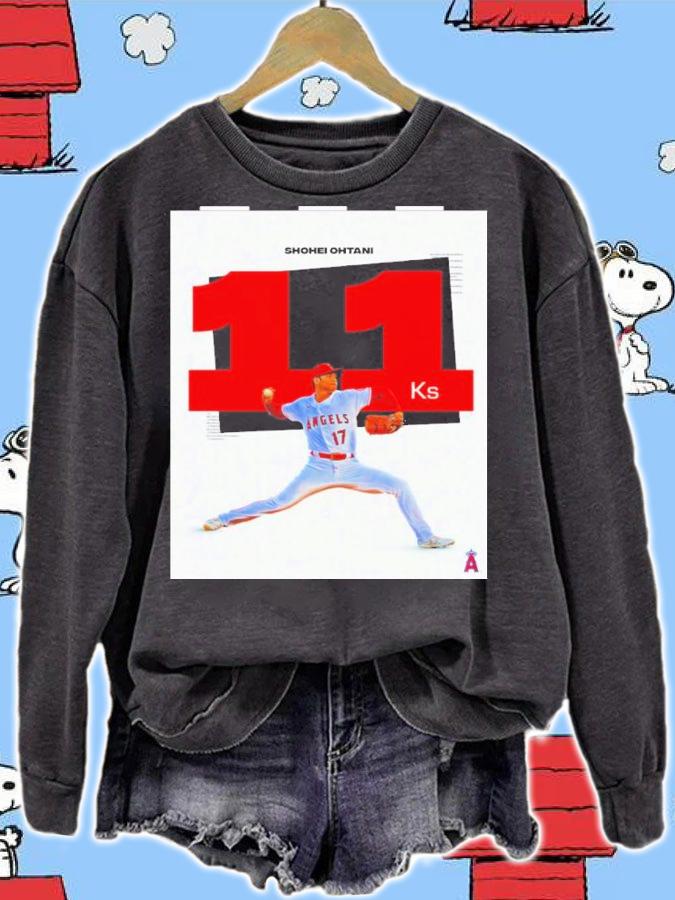 Shohei Ohtani Double Digit Strikeouts For The 6th Straight Start Shirt t-shirt