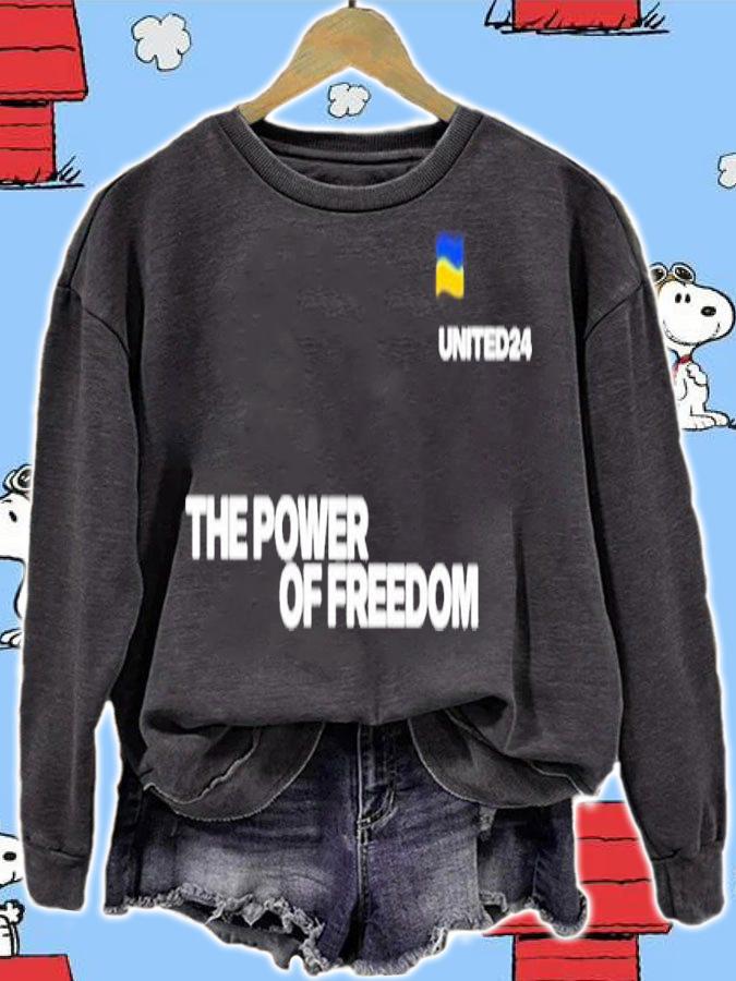 The power of freedom united24 shirt t-shirt sweatshirt