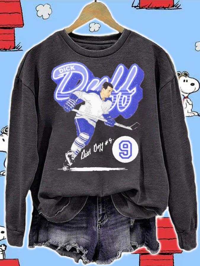 Dick Duff Toronto Retro Script Hockey Signatures Shirt t-shirt sweatshirt