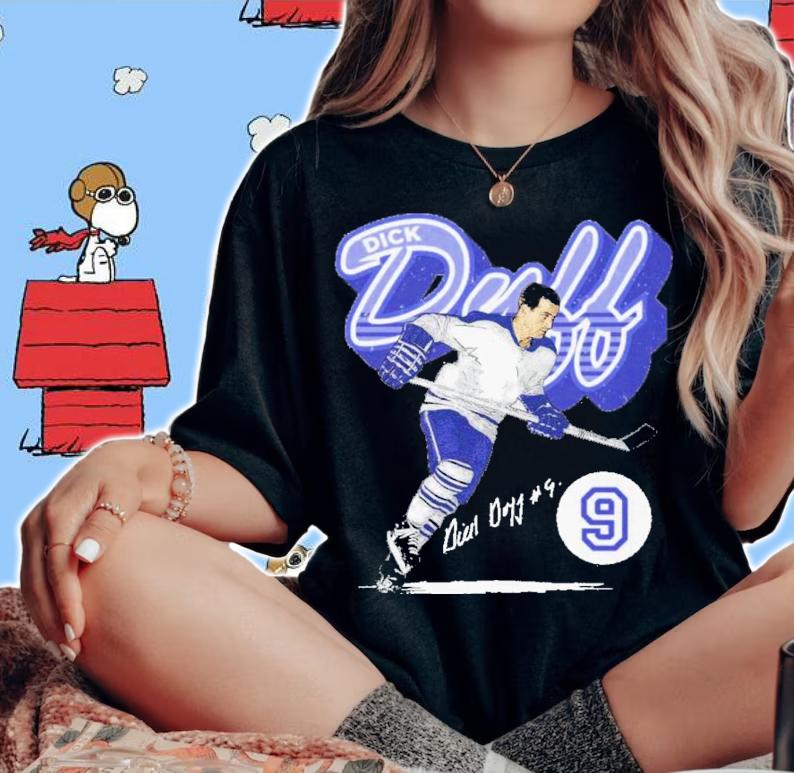 Dick Duff Toronto Retro Script Hockey Signatures Shirt t-shirt woman shirt