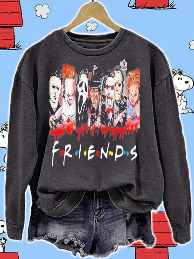 Friends Halloween Horror Movie Killers T-Shirt t-shirt sweatshirt