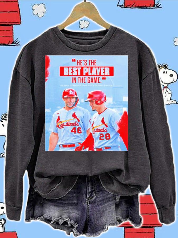 He's The Best Players In The Game Nolan Arenado On Paul Goldschmidt Shirt t-shirt sweatshirt