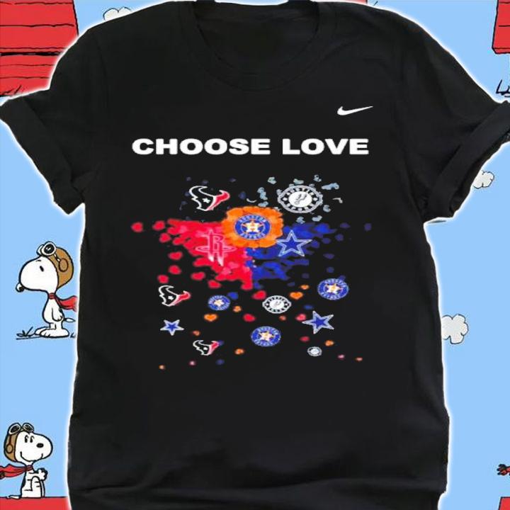 Heart Houston Sports Teams Choose Love Uvalde Shirt t-shirt shirt
