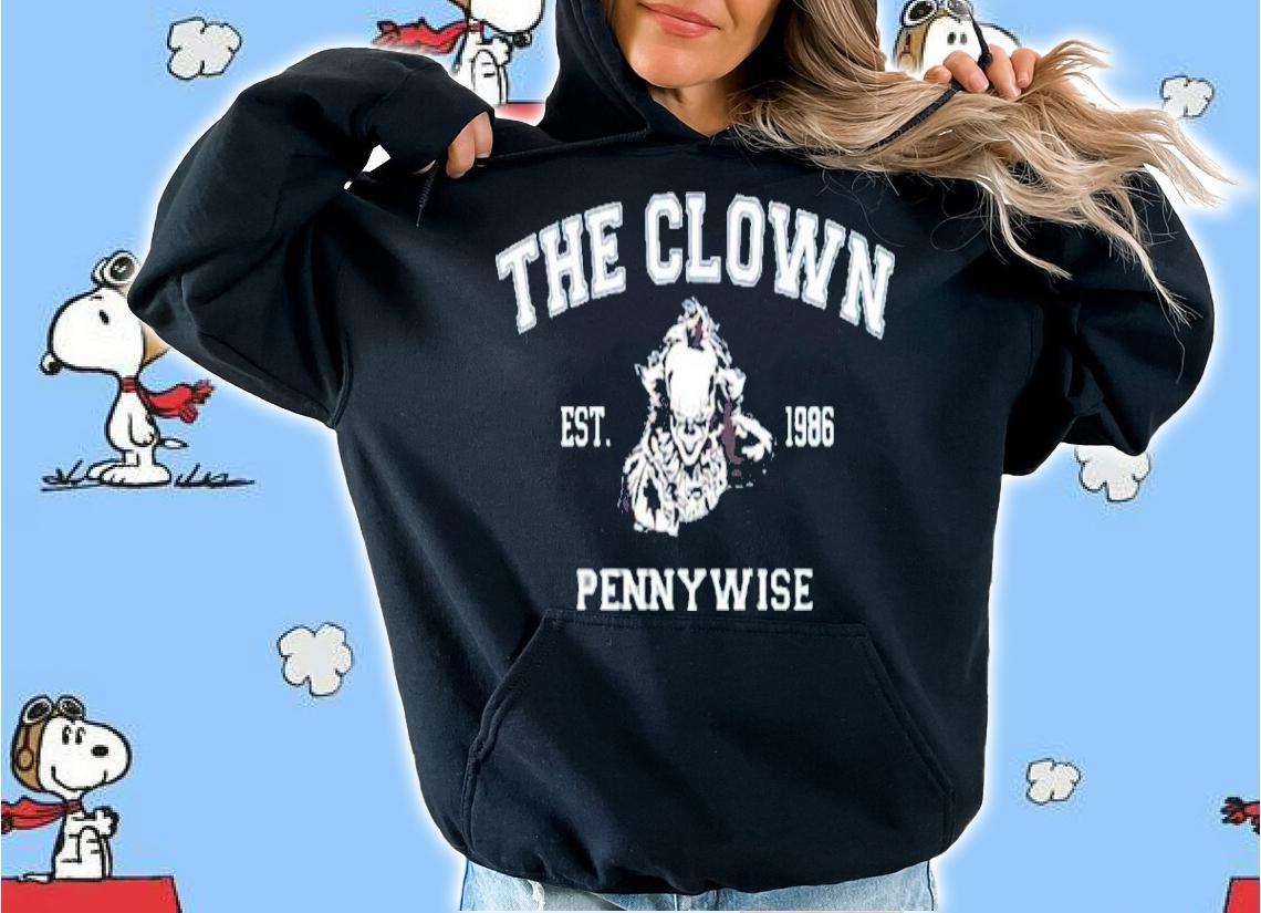 Horror Movies Character The Clown Pennywise Shirt t-shirt hoodie