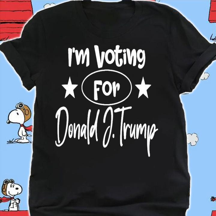 I'm Voting for Donald Trump Political Saying Trump 2024 T-Shirt t-shirt