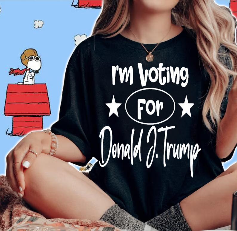 I'm Voting for Donald Trump Political Saying Trump 2024 T-Shirt t-shirt