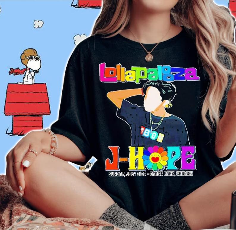 J-Hope Lollapalooza BTS J Hope T-Shirt t-shirt