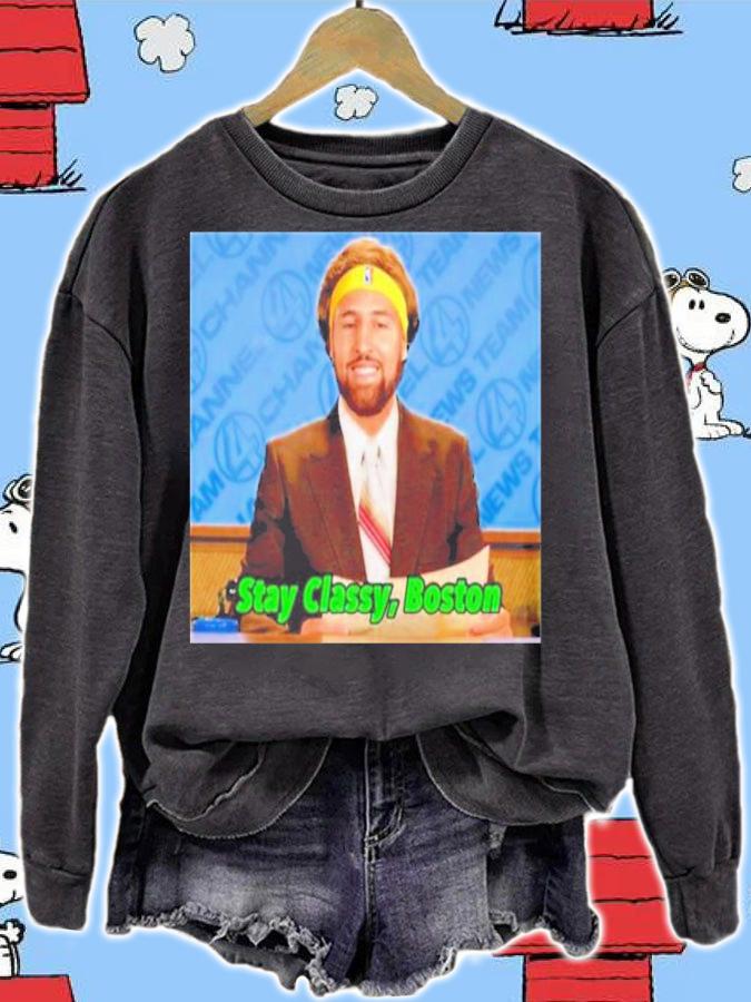 Klay Thompson Stay Classy Boston Shirt t-shirt