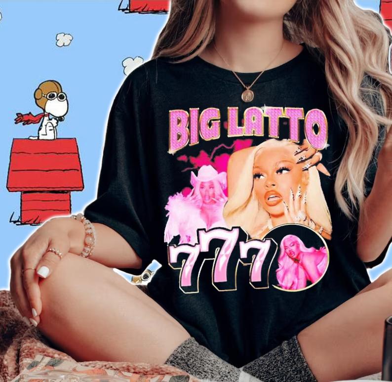 Latto Merch Big Latto 777 T-Shirt t-shirt woman shirt