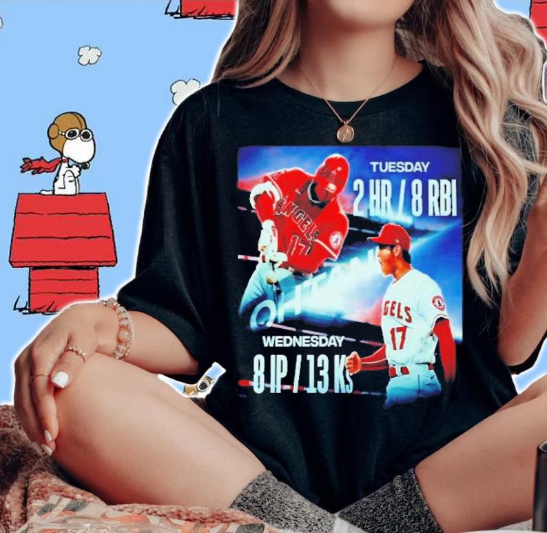 MLB Los Angeles Angels Shohei Ohtani The Greatest Showman T-Shirt t-shirt woman shirt