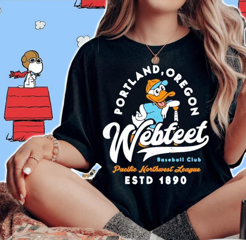 Portland Oregon webfeet minor league baseball shirt t-shirt