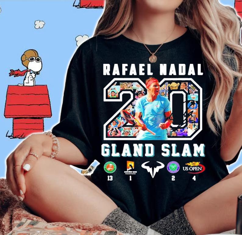 Rafael Nadal Gland Slam Design Shirt t-shirt woman shirt