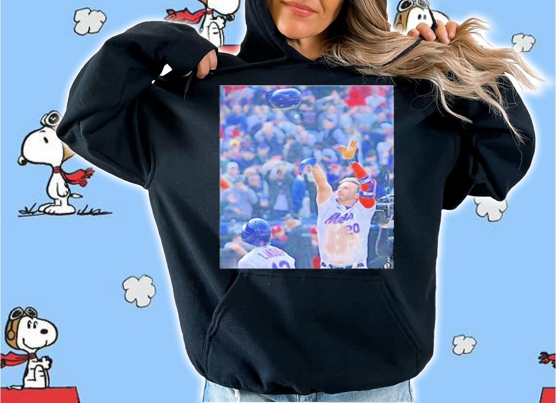 New York Mets Pete Alonso Throws His Helmet After Walk-off Homer Shirt t-shirt