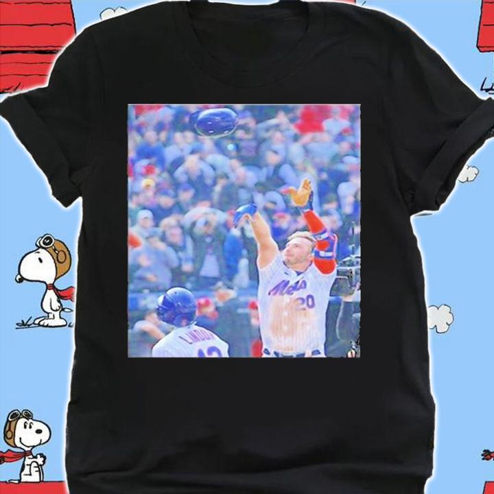 New York Mets Pete Alonso Throws His Helmet After Walk-off Homer Shirt t-shirt