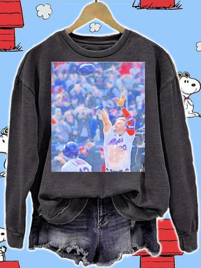 New York Mets Pete Alonso Throws His Helmet After Walk-off Homer Shirt t-shirt
