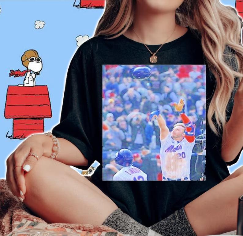 New York Mets Pete Alonso Throws His Helmet After Walk-off Homer Shirt t-shirt