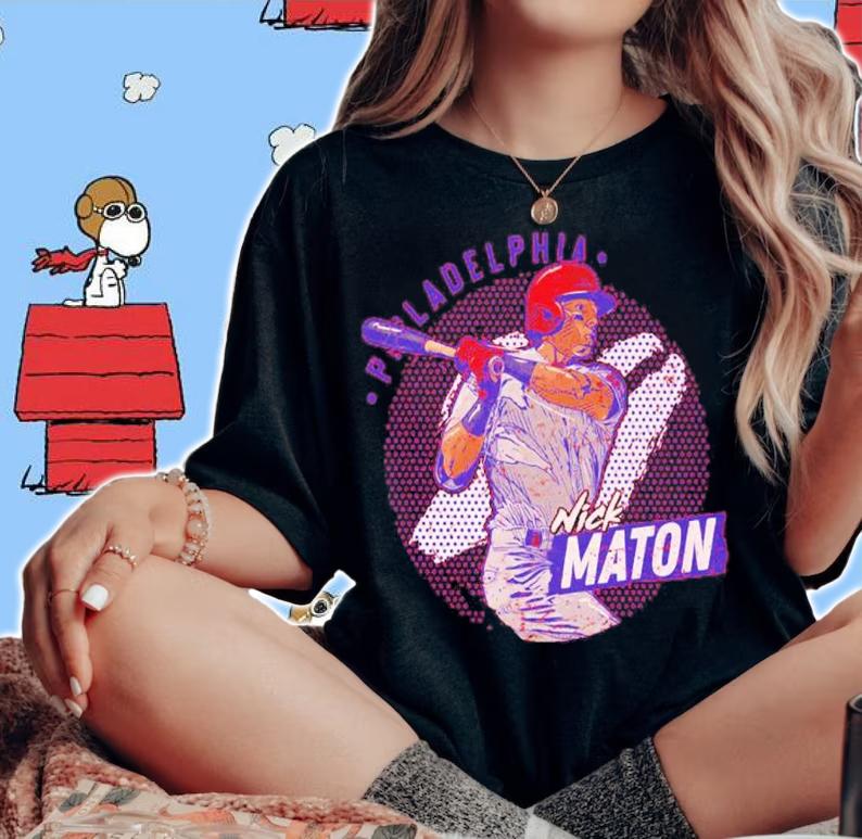 Nick Maton Philadelphia Dots Baseball Shirt t-shirt woman shirt