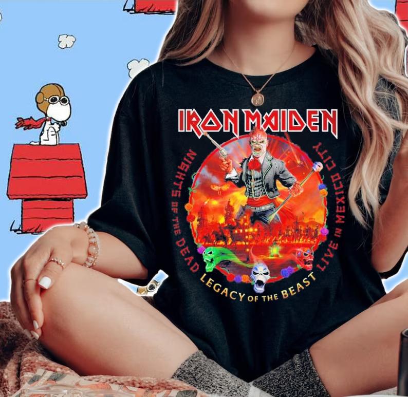 Nights Of The Dead Iron Maiden Shirt t-shirt woman shirt