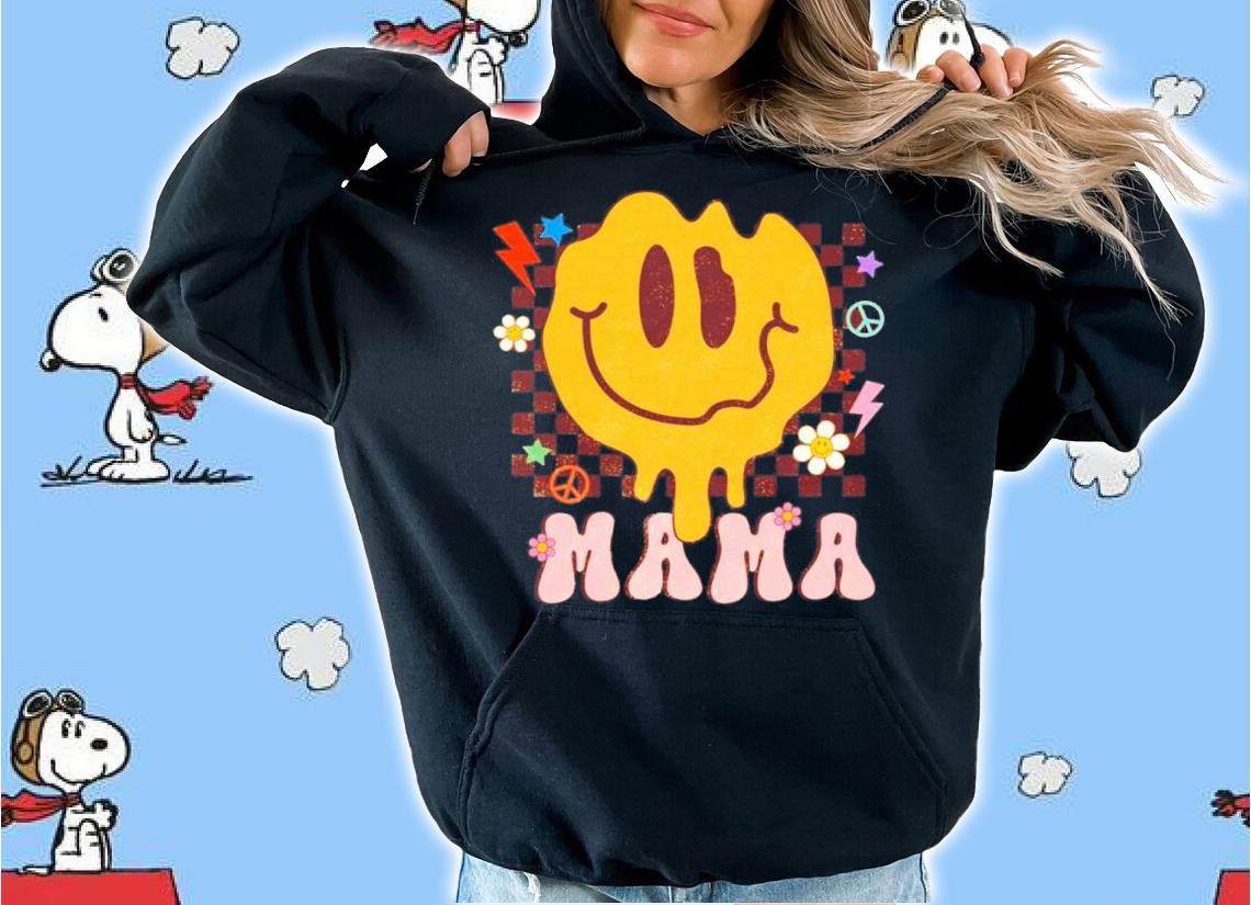Retro Hippie Mama Smiley Shirt t-shirt