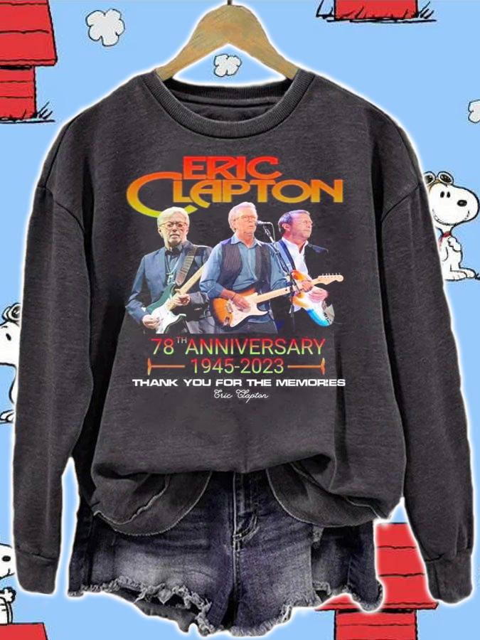 Eric Clapton 78th Anniversary 1945-2023 Thank You For The Memories t-shirt