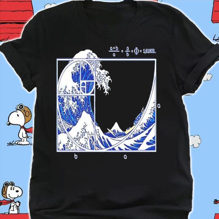The Great Fibonacci Wave shirt t-shirt shirt