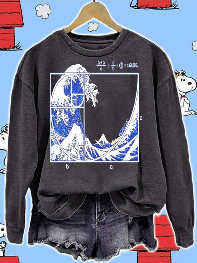 The Great Fibonacci Wave shirt t-shirt sweatshirt