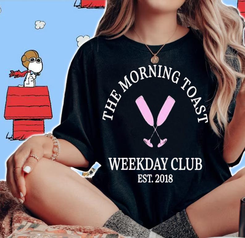 The morning toast weekday club shirt t-shirt woman shirt