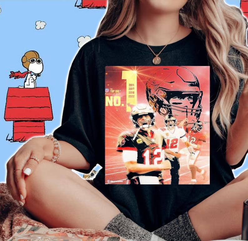 Tom Brady Tampa Bay Buccaneers No 1 In NFL Top 100 Shirt t-shirt