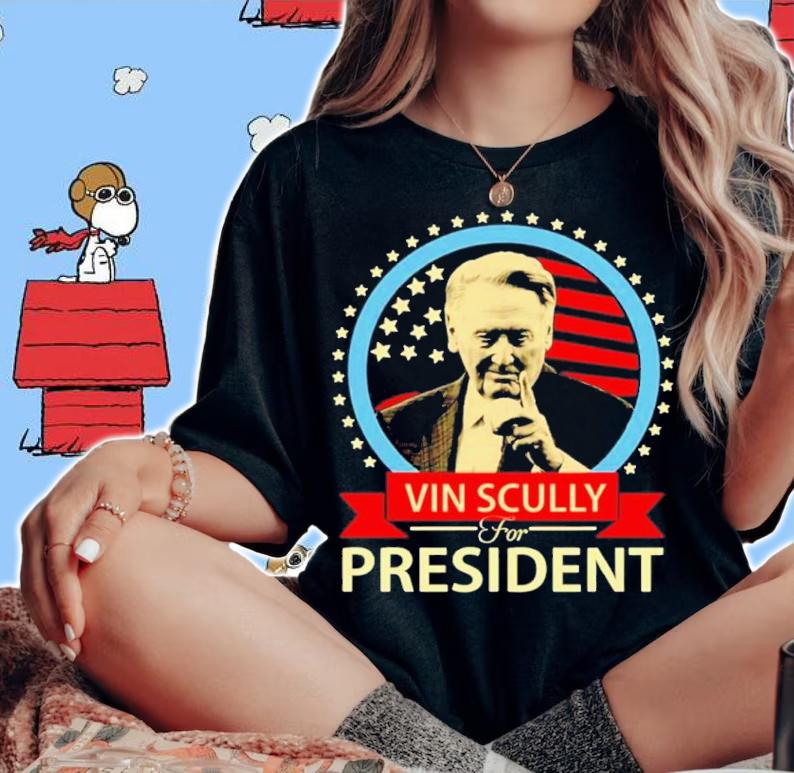 Vin Scully For President Shirt t-shirt