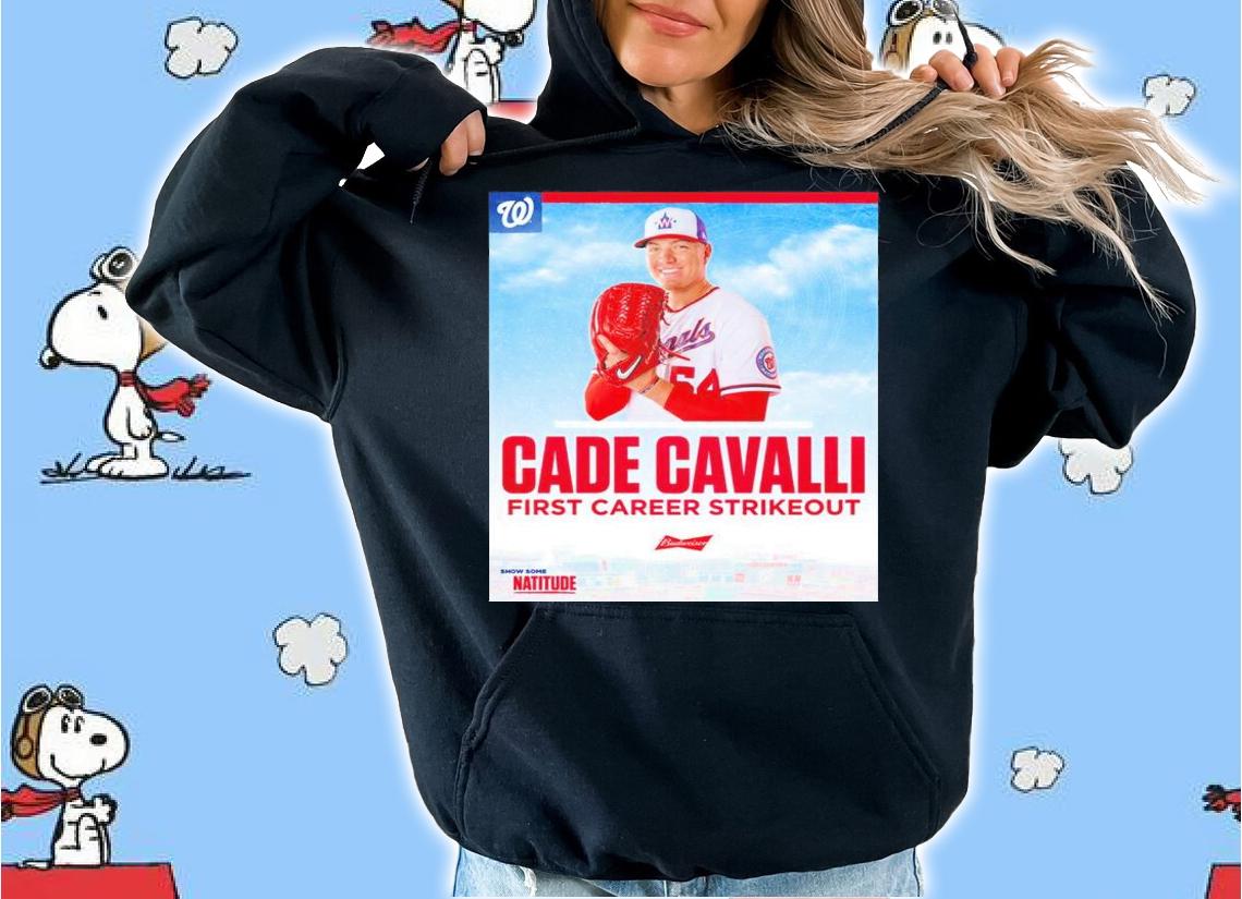 Washington Nationals Cade Cavalli First Career Strikeout Shirt t-shirt hoodie