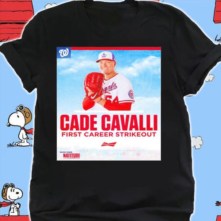 Washington Nationals Cade Cavalli First Career Strikeout Shirt t-shirt shirt