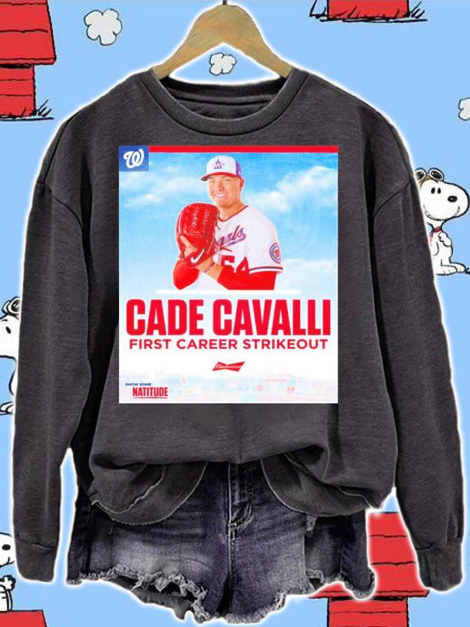 Washington Nationals Cade Cavalli First Career Strikeout Shirt t-shirt sweatshirt
