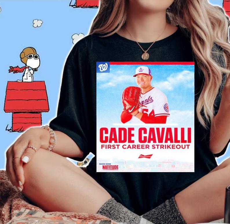 Washington Nationals Cade Cavalli First Career Strikeout Shirt t-shirt woman shirt