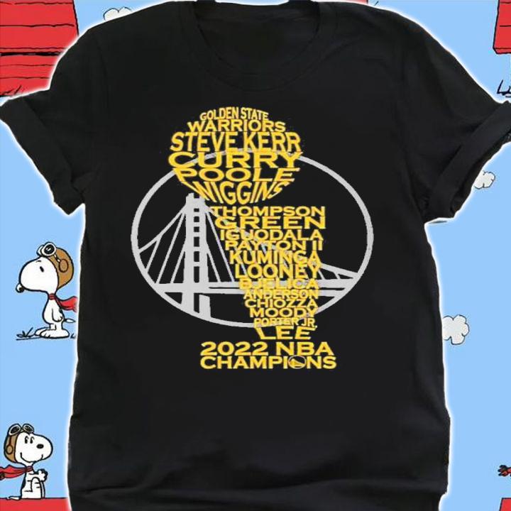 Team Golden State Warriors 2022 NBA Finals Champions T-Shirt t-shirt shirt