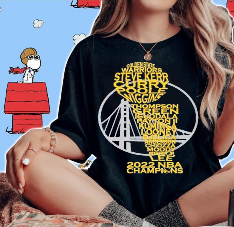 Team Golden State Warriors 2022 NBA Finals Champions T-Shirt t-shirt woman shirt