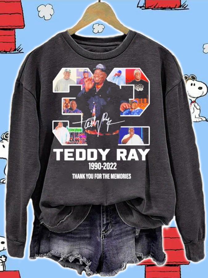 Teddy Ray 1990-2022 Signature Thank You For The Memories Shirt t-shirt sweatshirt