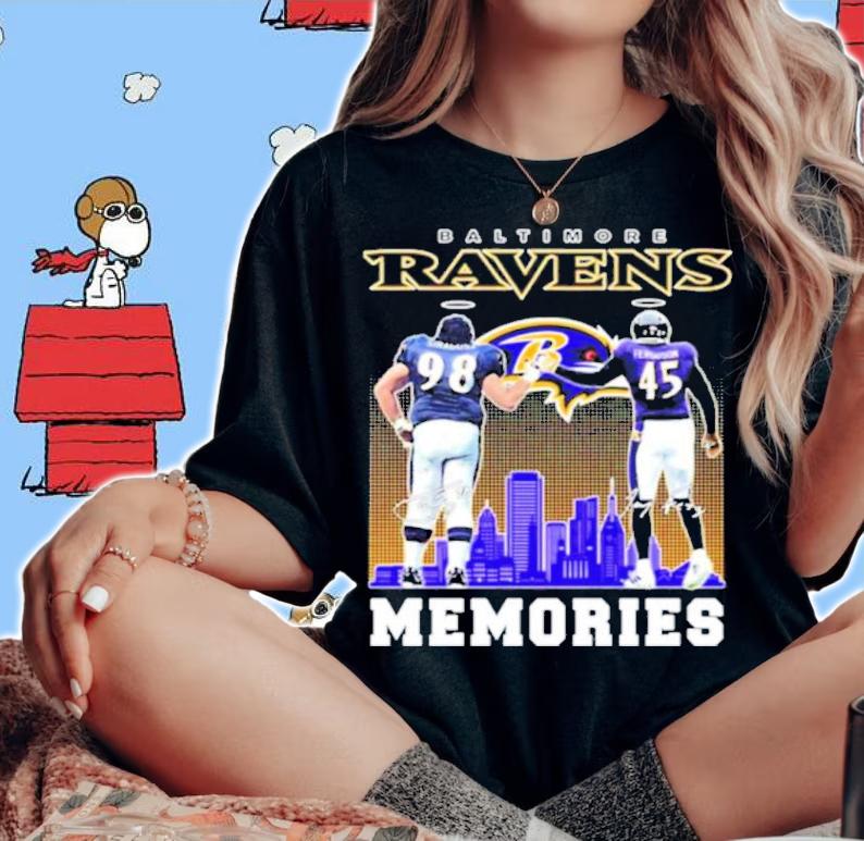 Tony Siragusa And Jaylon Ferguson Memories Baltimore Ravens Signatures Shirt t-shirt woman shirt