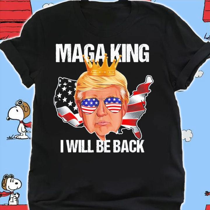 Trump 2024 4th Of July Maga King I'll Be Back American Flag T-Shirt t-shirt shirt