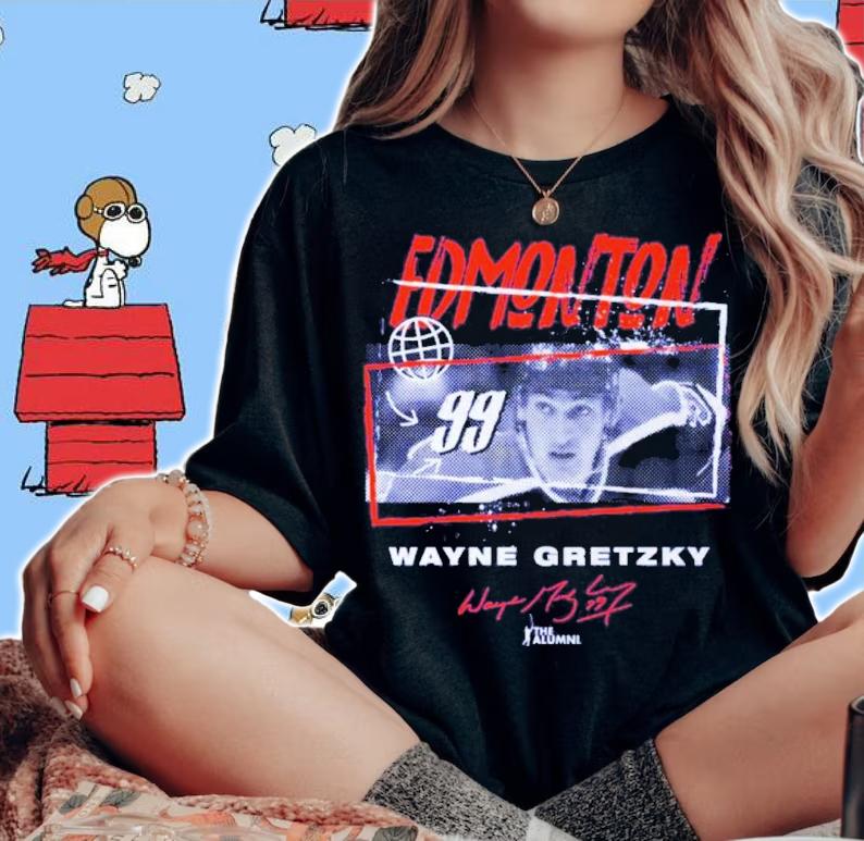 Wayne Gretzky Edmonton Tones Hockey Shirt t-shirt woman shirt