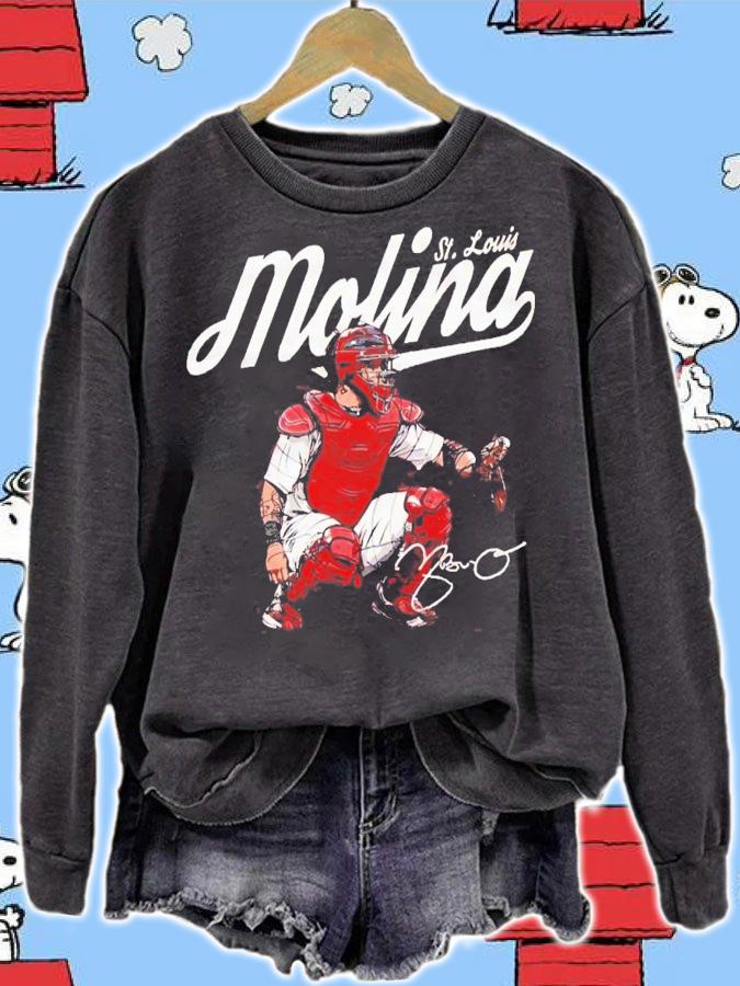 Yadier Molina St. Louis Cardinals Baseball Signatures T-Shirt t-shirt sweatshirt