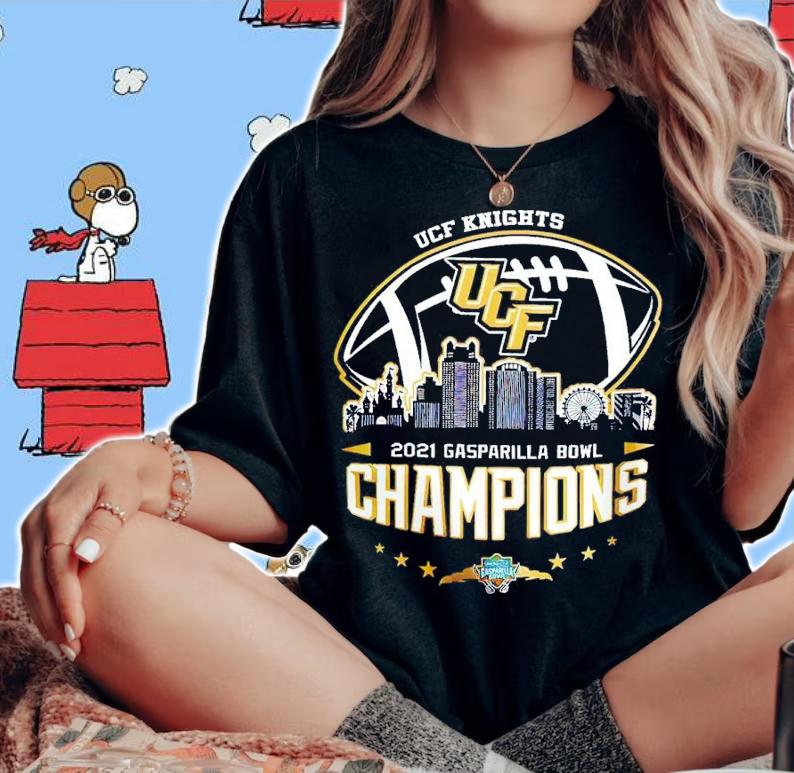 2021 Gasparilla Bowl Champions NCAA Graphic UCF Knights shirt t-shirt