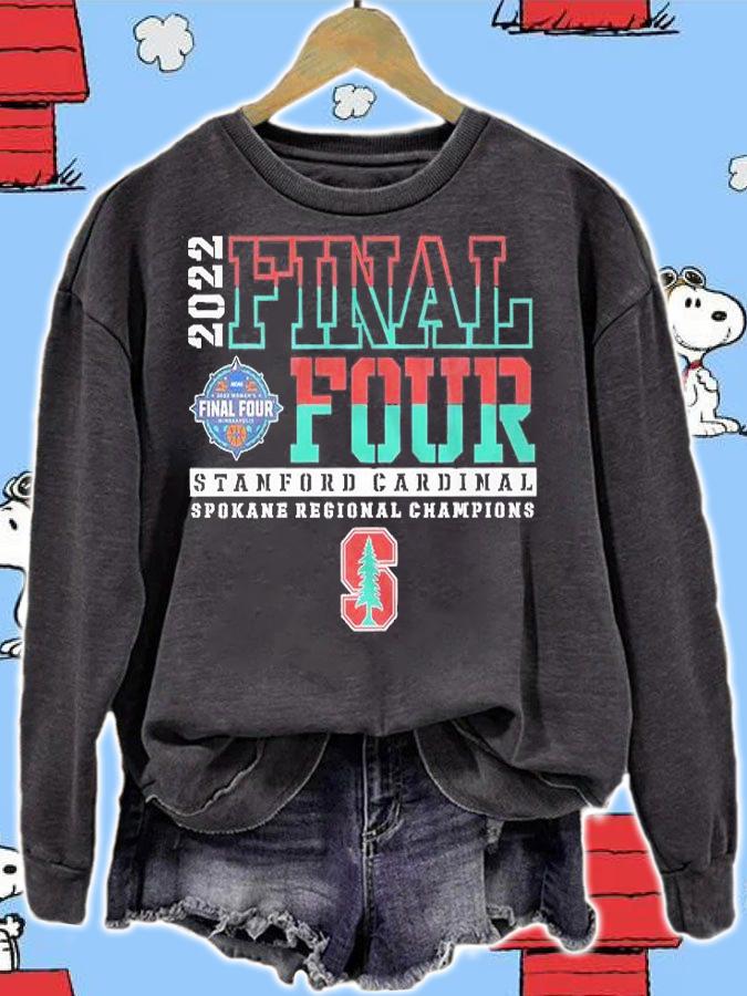 2022 Final Four Women's Basketball Stanford Cardinal Spokane Regional Champions T-Shirt t-shirt