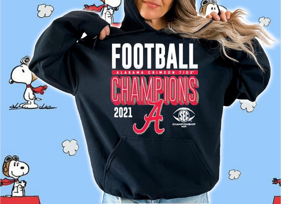 Alabama Crimson Tide 2021 SEC Football Conference Champions Locker Room t-shirt hoodie
